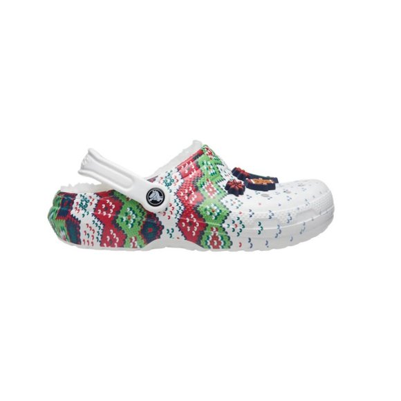 Crocs Classic Lined‎ Holiday Clogs, Christmas Shoes, Ugly Sweater, Women 8/Men 6 - Picture 6 of 6